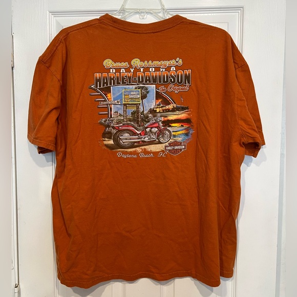 Harley-Davidson Other - Harley Davidson Motorcycles Orange Daytona 2XL T-Shirt